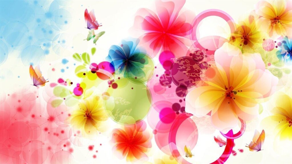 Download Design Flowers And Butterflies Wallpapers