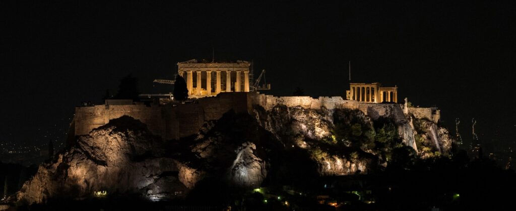 Acropolis night k wallpapers and backgrounds