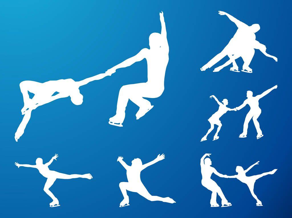 Figure Skating Silhouettes