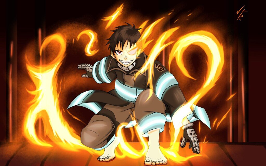 Fire Force Amazing Shinra Backgrounds by vip