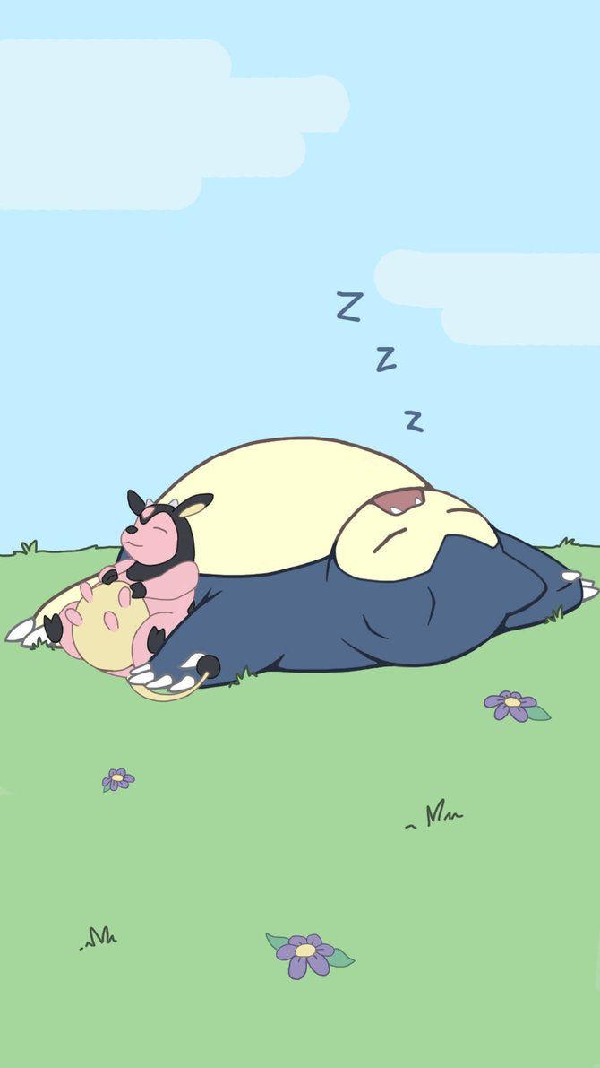 Snorlax and Miltank Nap Time Wallpapers by mnb