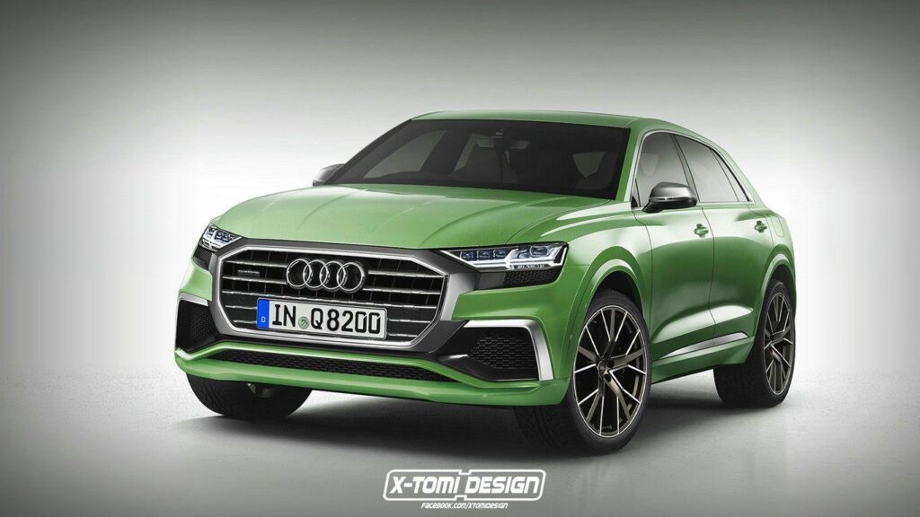 Audi Q Rendered as Production Car with Showroom Audi Grille