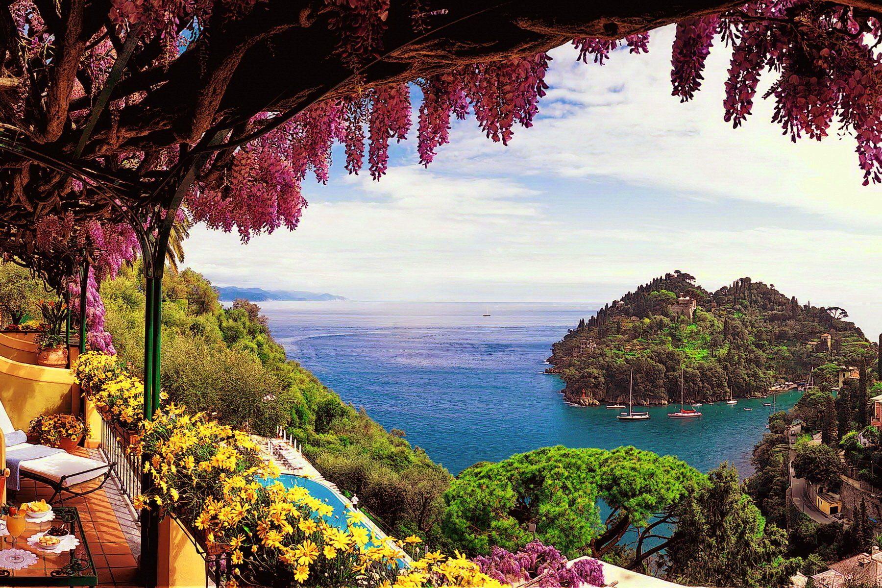 View From Amalfi Coast in Italy Wallpapers and Backgrounds