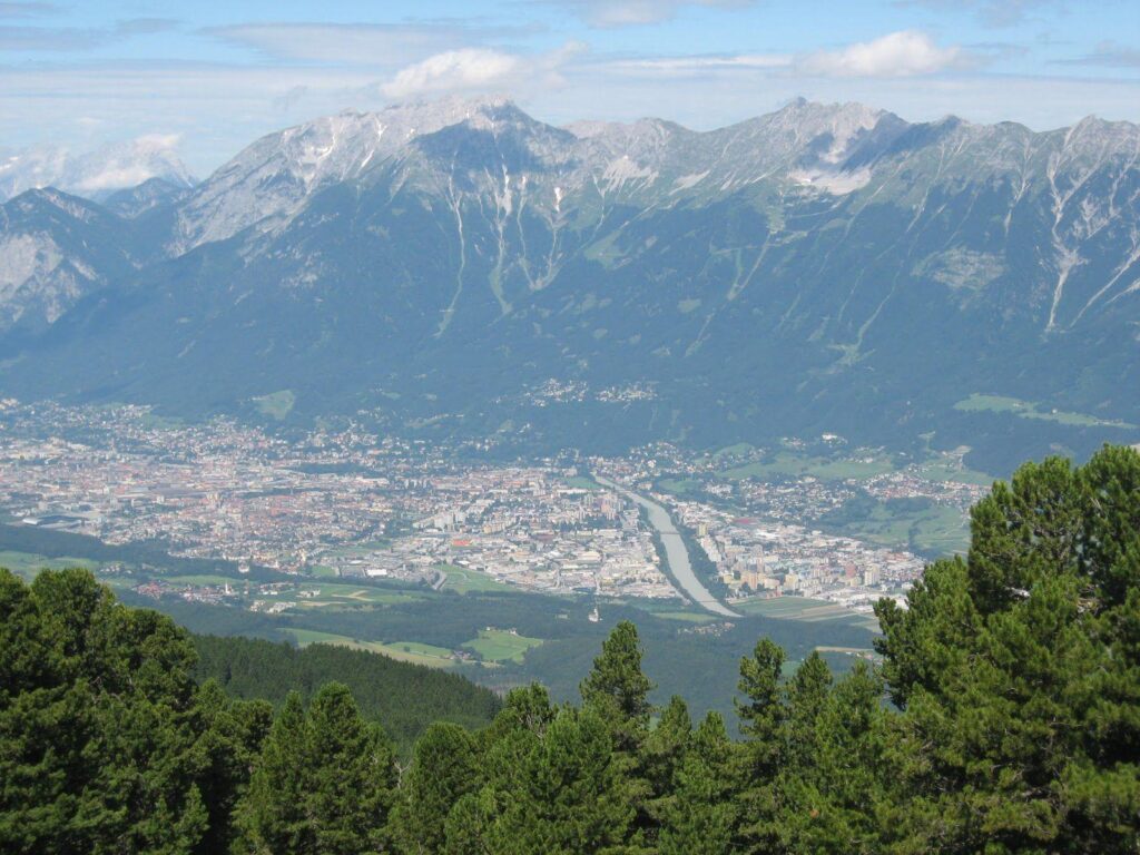 Mountains Alps Innsbruck Austria Austrian Mountain Stock Photo for