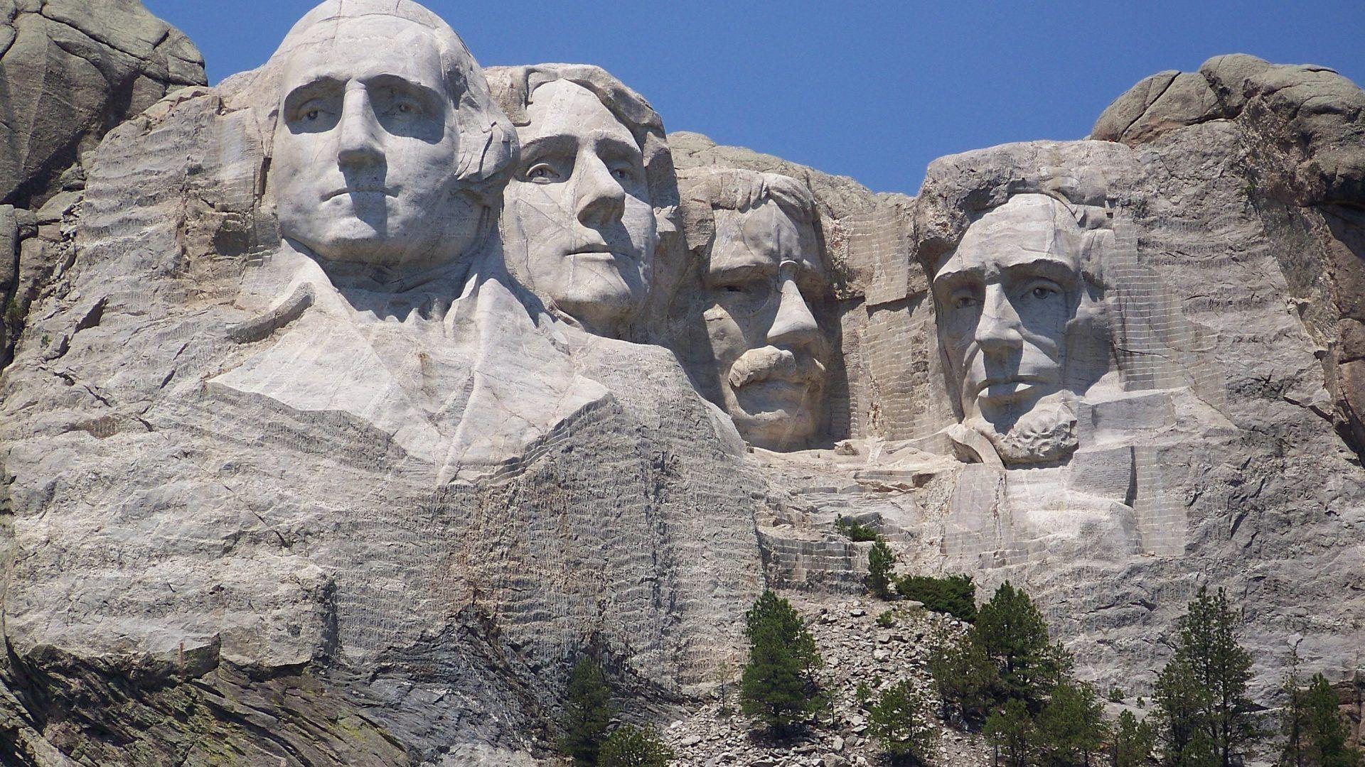 Mountain Mount Rushmore Famous Faces Presidents Mountian Mountain