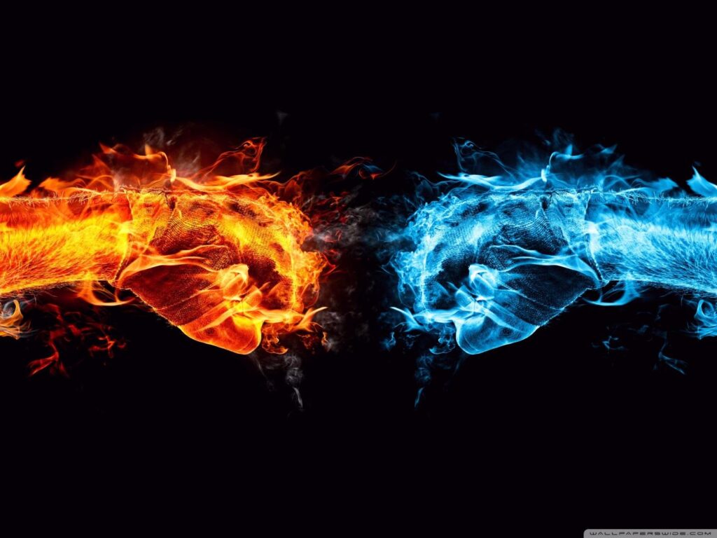 Fire Fist vs Water Fist ❤ K 2K Desk 4K Wallpapers for K Ultra HD