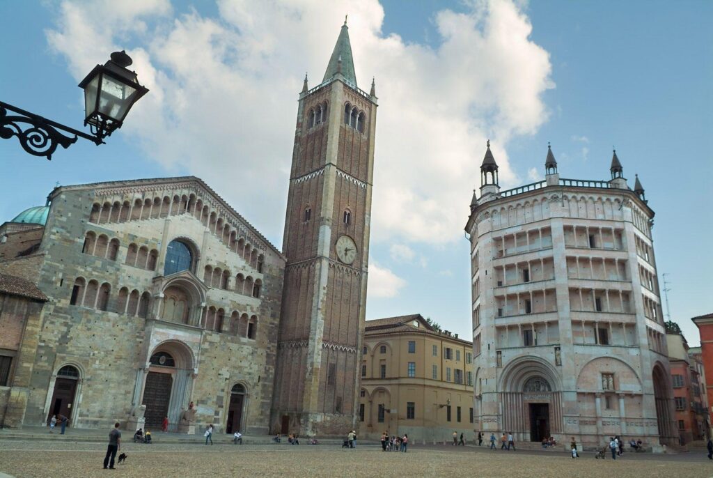 Clock tower in Parma, Italy wallpapers and Wallpaper