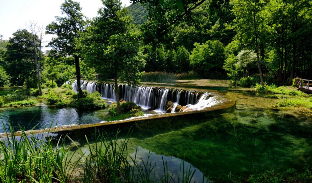 Wallpaper Bosnia and Herzegovina Pliva Nature Waterfalls