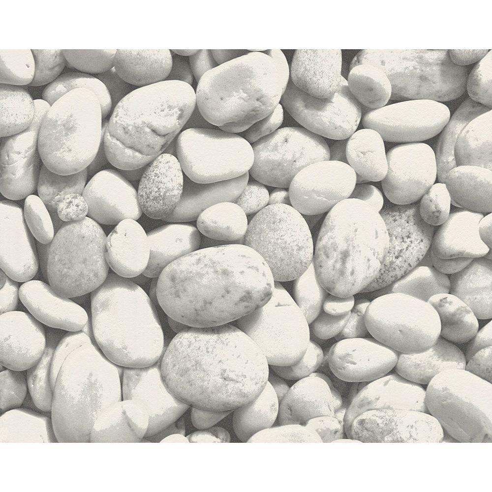 AS Creation Pebble Stones Pattern Photo Vinyl Mural Wallpapers