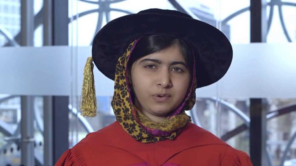 Malala Yousafzai celebrated at th Encaenia
