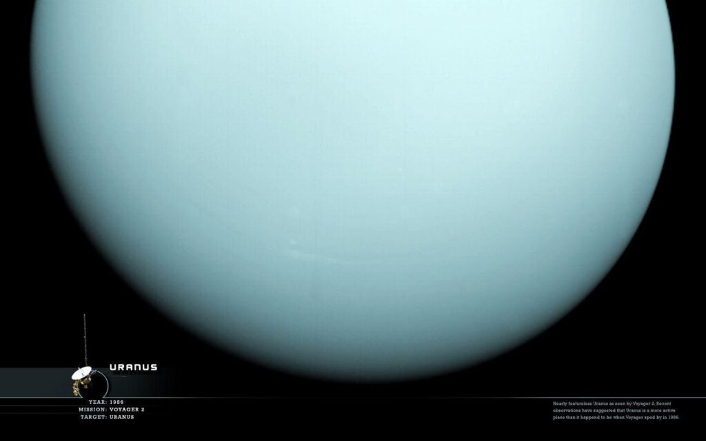 Desk 4K 2K Planet Uranus Wallpaper Download