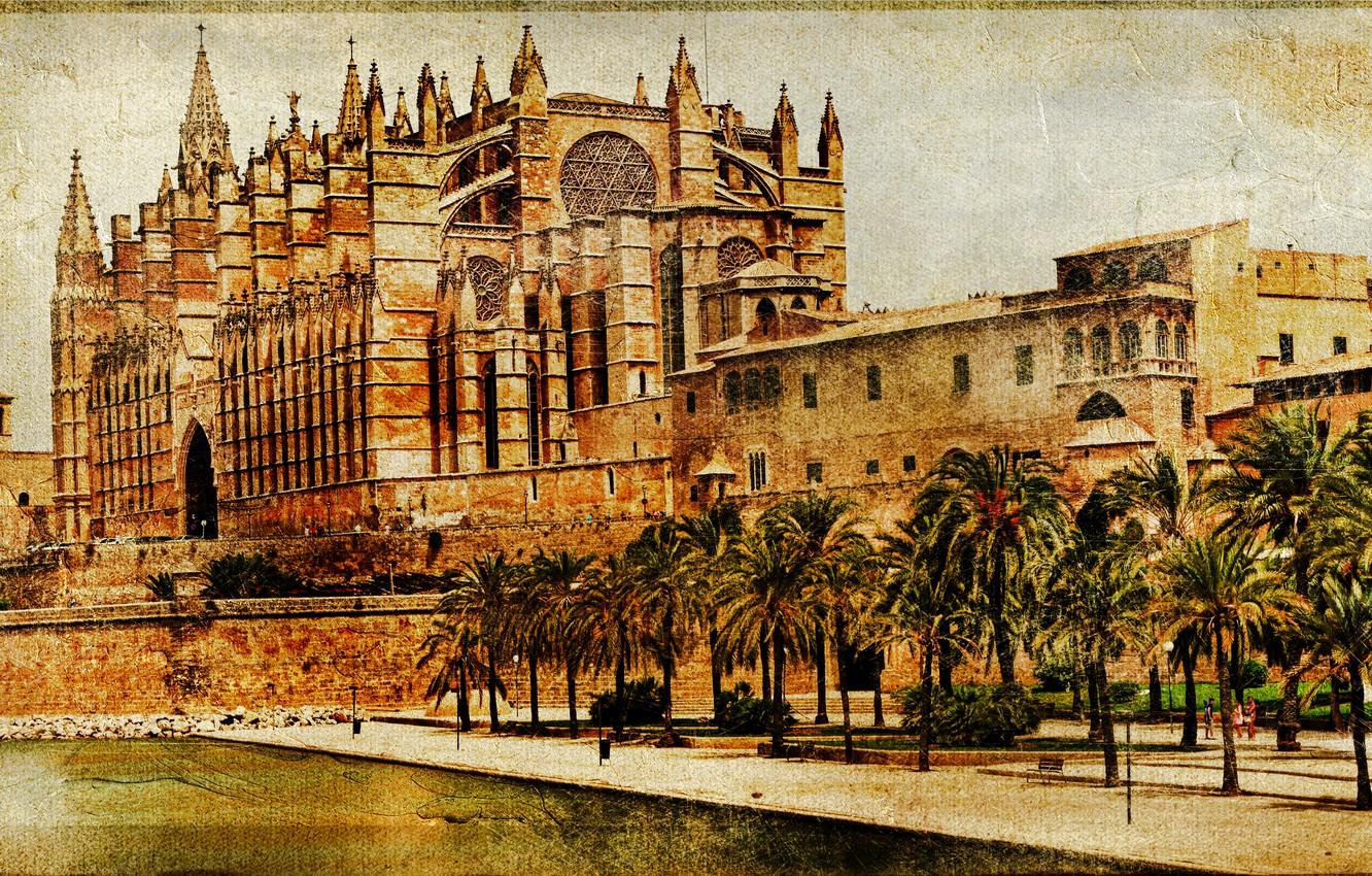 Wallpapers The city, Spain, Vintage, Spain, Palma de Mallorca