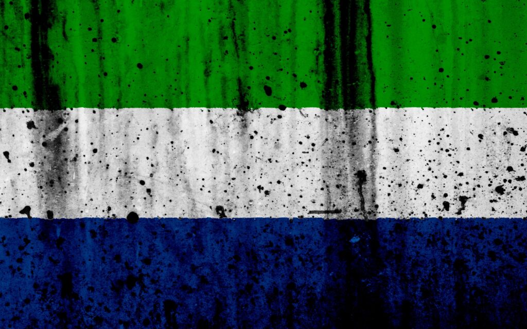 Download wallpapers Sierra Leone flag, k, grunge, flag of Sierra
