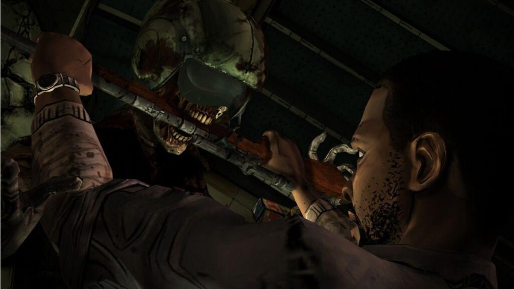 The Walking Dead game zombie fight wallpapers