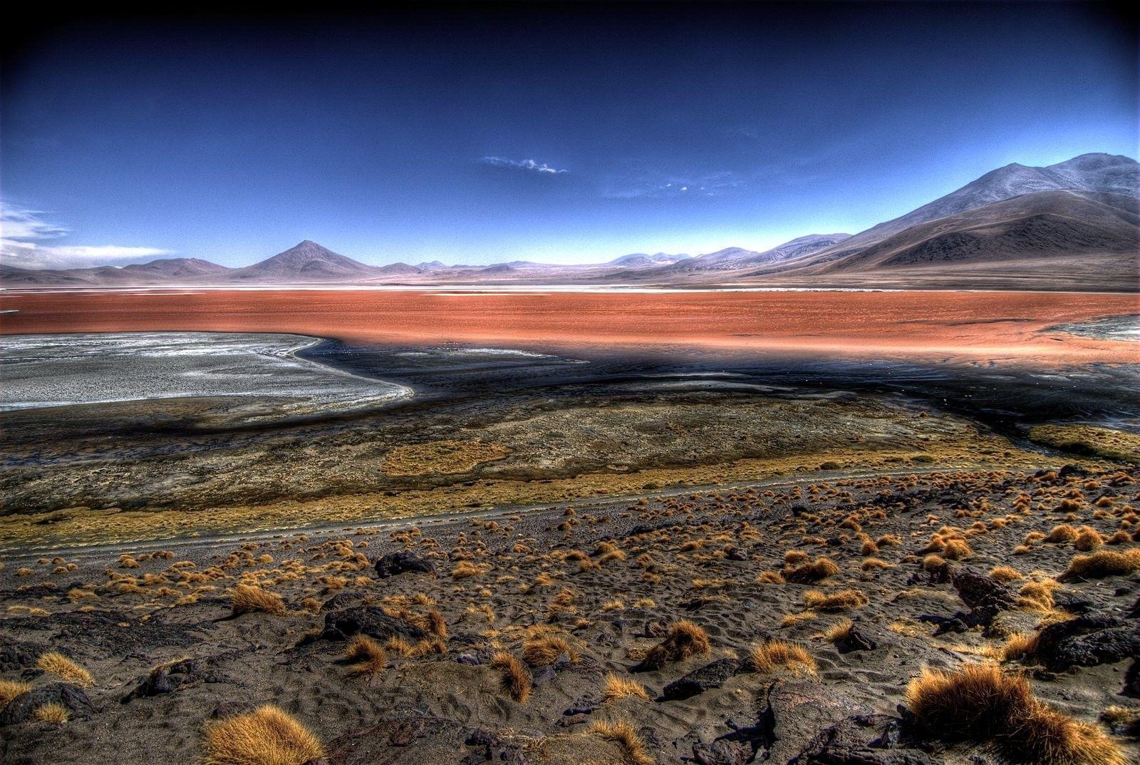 Lakes Bolivia Laguna Colorada Wallpapers Nature Windows for 2K