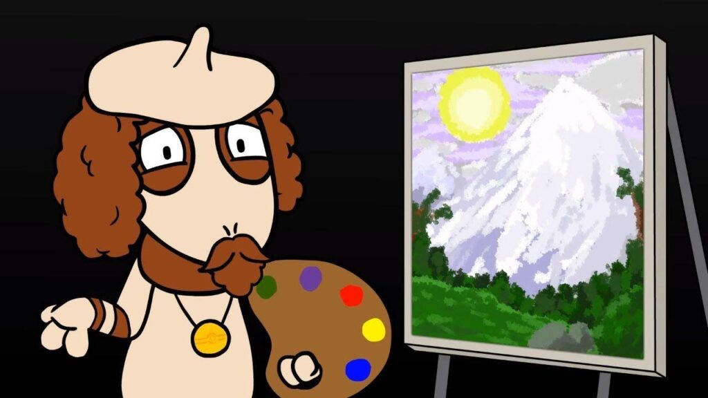 Painting in Pallet Town with Bob Smeargle