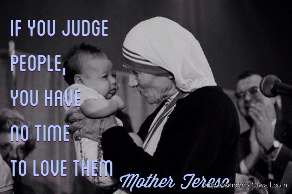 Mother Teresa 2K Quotes Wallpapers