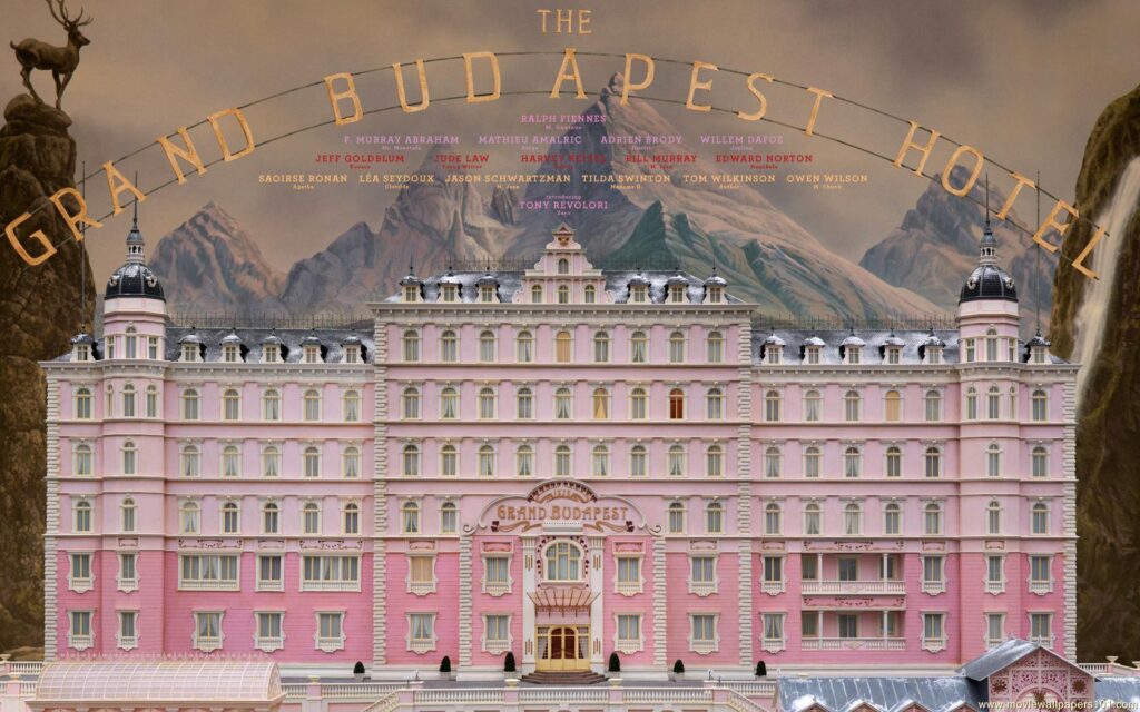 The Grand Budapest Hotel Wallpapers Group with items