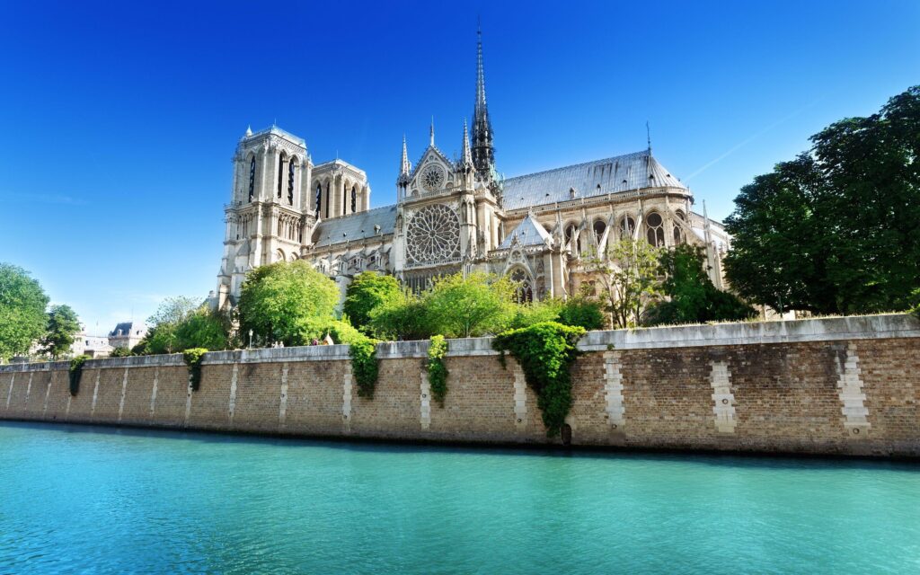 Notre Dame de Paris Cathed 2K Wallpaper, Backgrounds Wallpaper