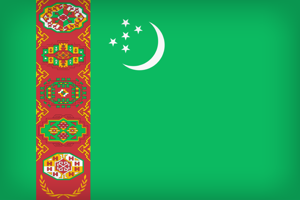 Turkmenistan Large Flag