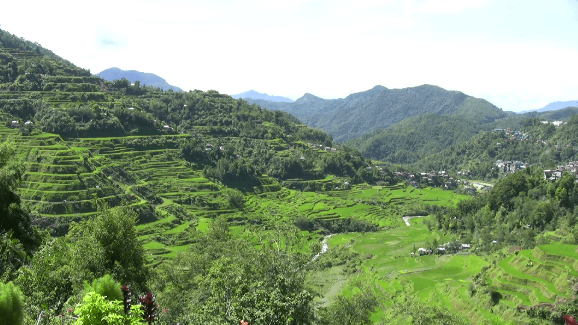 Banaue rice terraces, Philippines Stock Video Footage