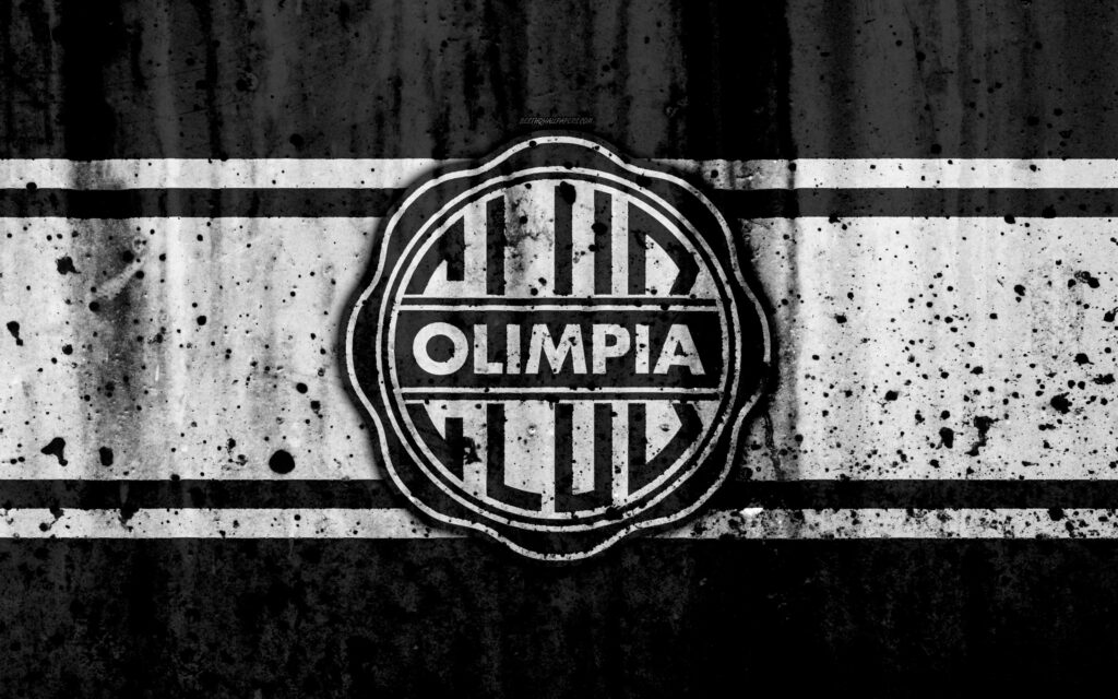 Download wallpapers k, FC Olimpia Asuncion, grunge, Paraguayan