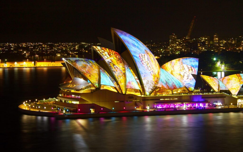 Sydney Opera House At Night Magnificent 2K Wallpapers