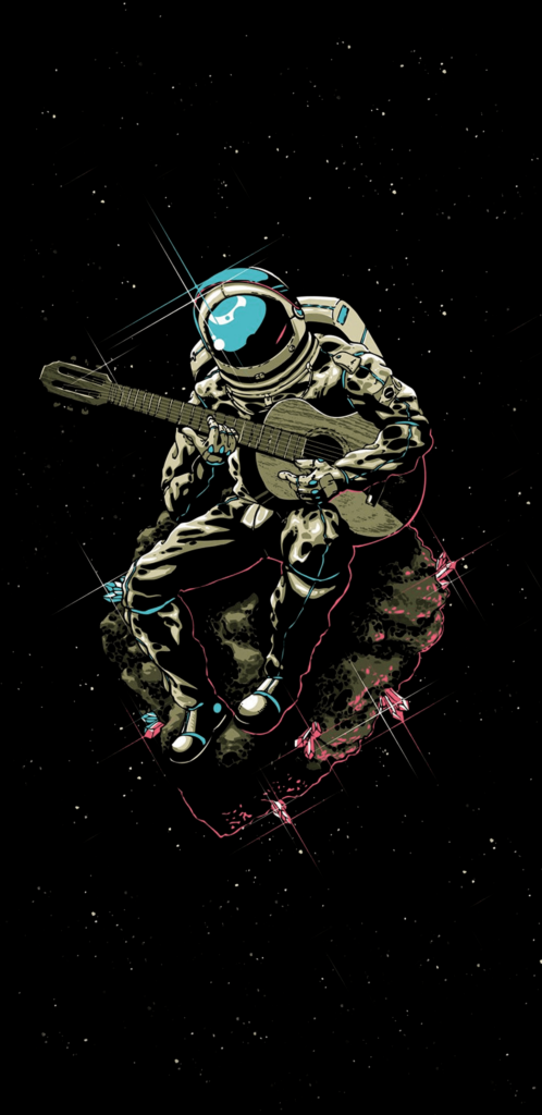 Astronaut playing the Guitar