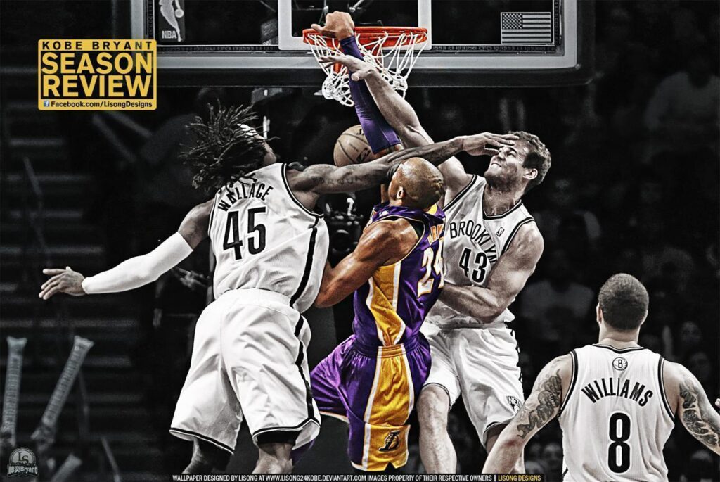 Kobe Bryant Dunks on Brooklyn Wallpapers