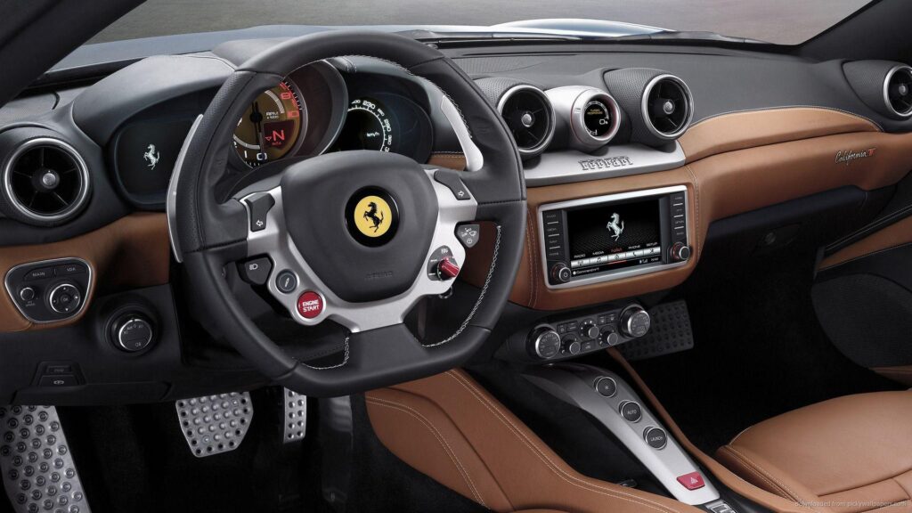 Download Ferrari California T Steering Wheel Wallpapers