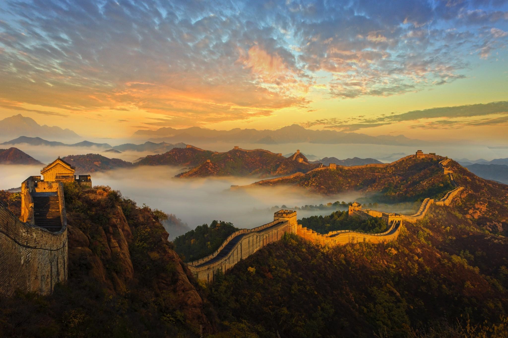 Landscape great wall of china wallpapers and backgrounds