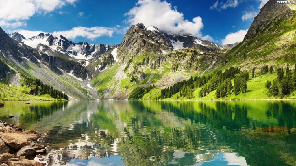 Mountain Landscape Nature Lake Wallpapers 2K  Wallpapers