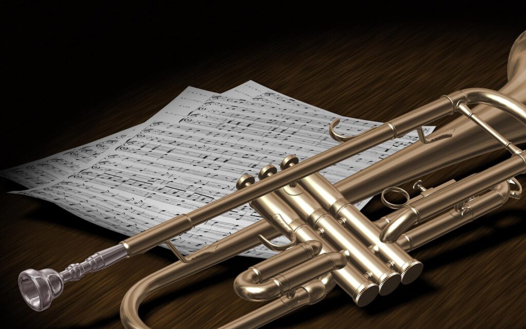 Trumpet desk 4K PC and Mac wallpapers