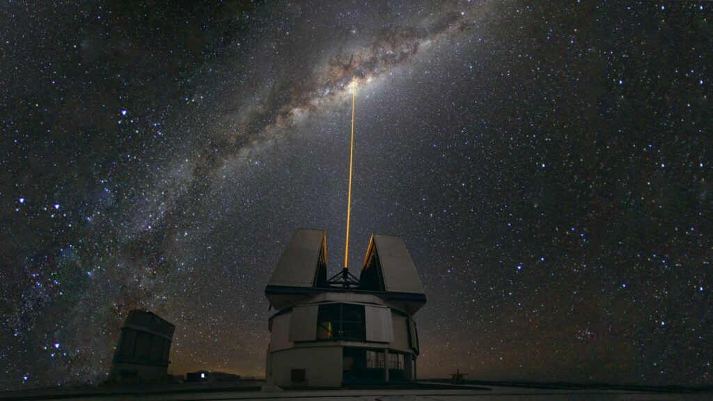 Milky way laser night observatory skies wallpapers