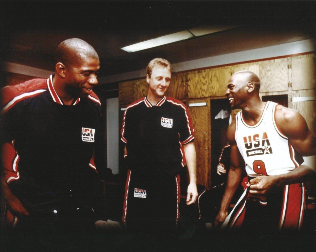 Michael Jordan Magic Johnson And Larry Bird Wallpape