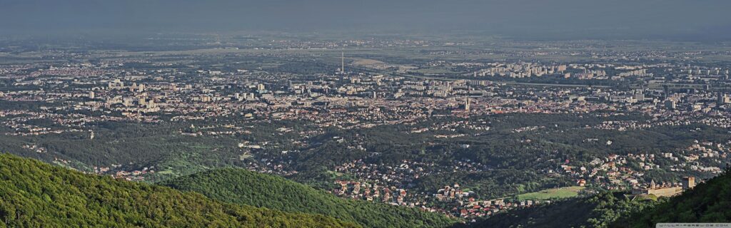 Panorama of Zagreb, Croatia ❤ K 2K Desk 4K Wallpapers for • Wide