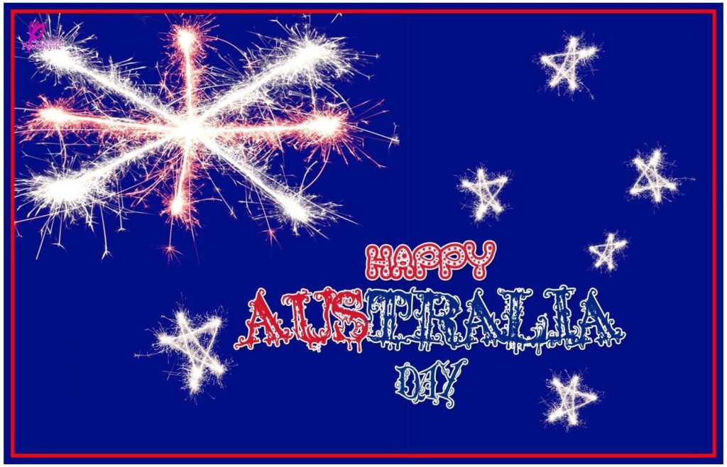Australia Day January Wishes on Australia Flag 2K Wallpapers