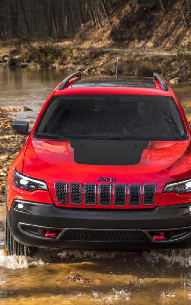 Download Red Jeep Cherokee Trailhawk Free Pure K Ultra 2K Mobile