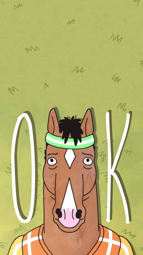 I found a post with some Bojack phone wallpapers and I forgot to