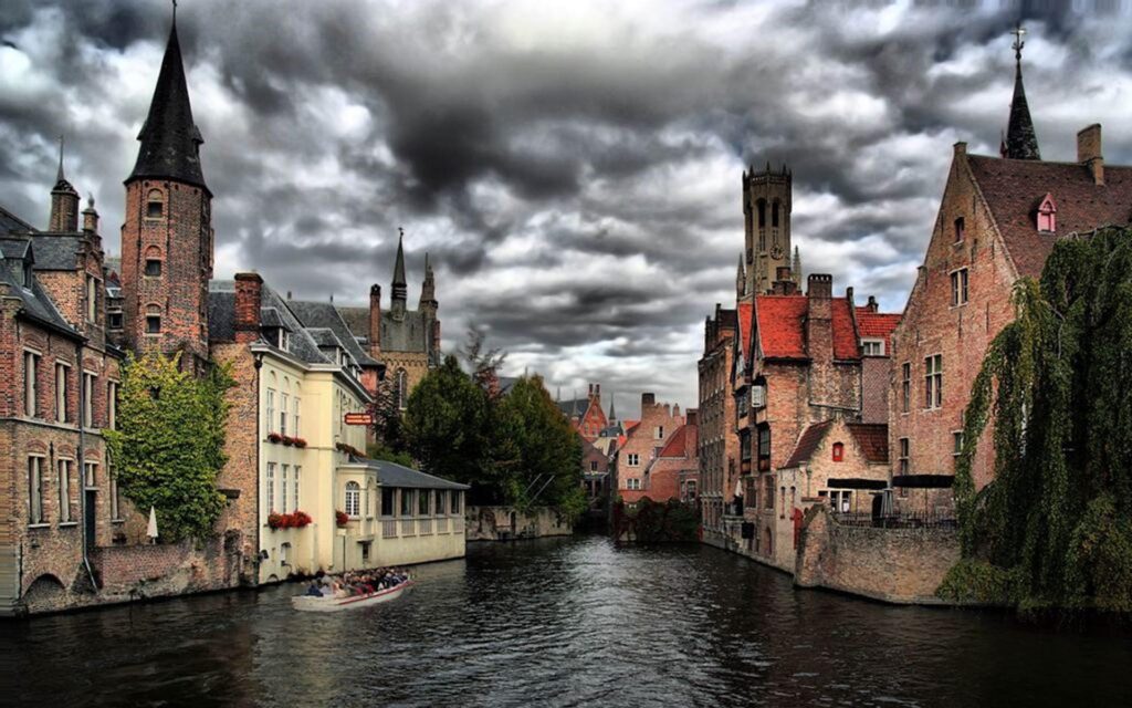 Amazing City Bruges In Belgium 2K Wallpapers