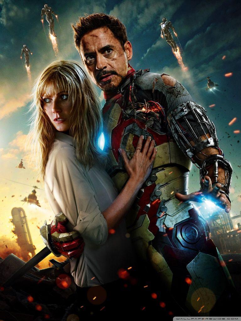 Iron Man Tony Stark And Pepper Potts 2K desk 4K wallpapers