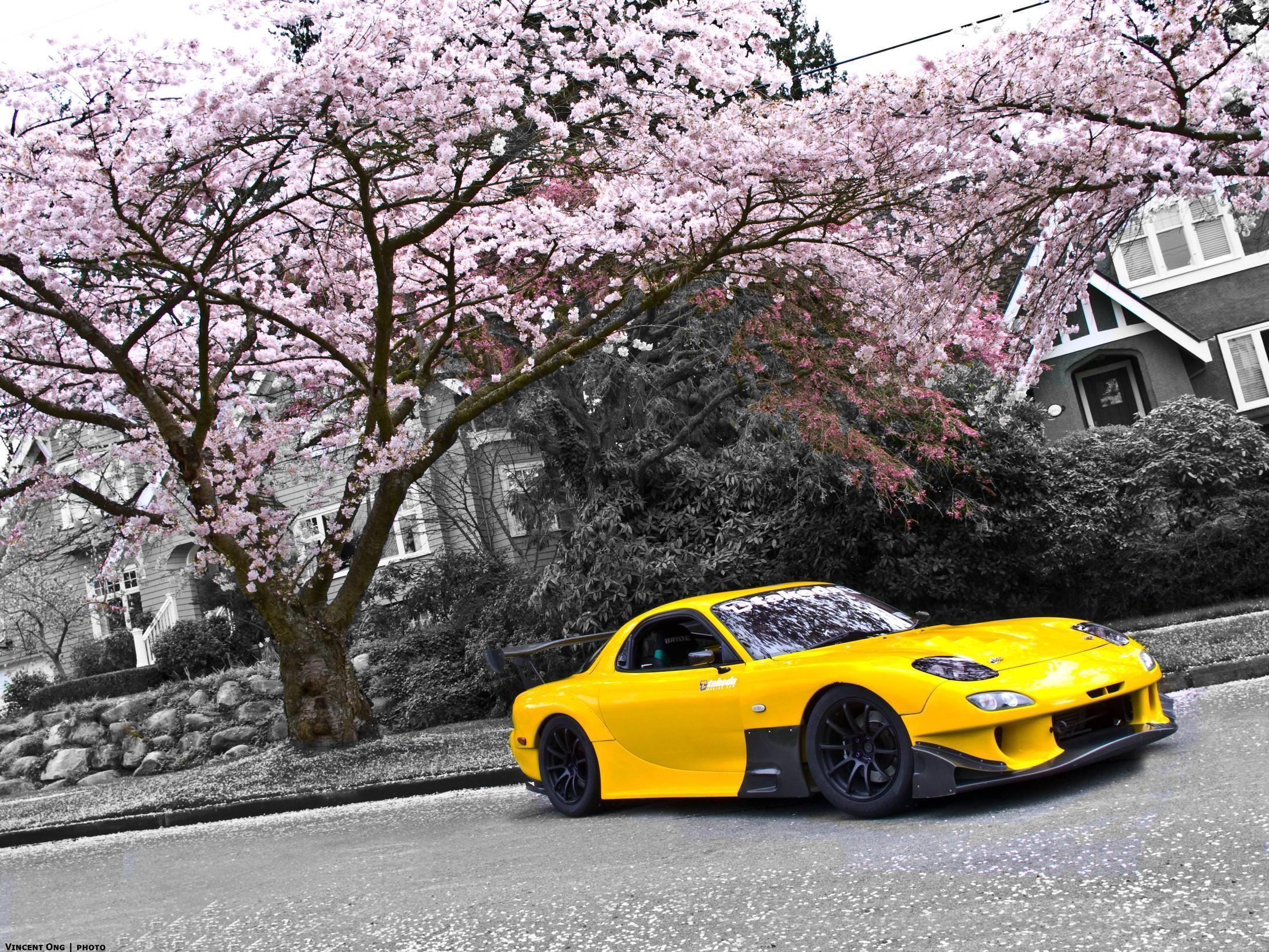 Yellow Mazda RX Wallpapers