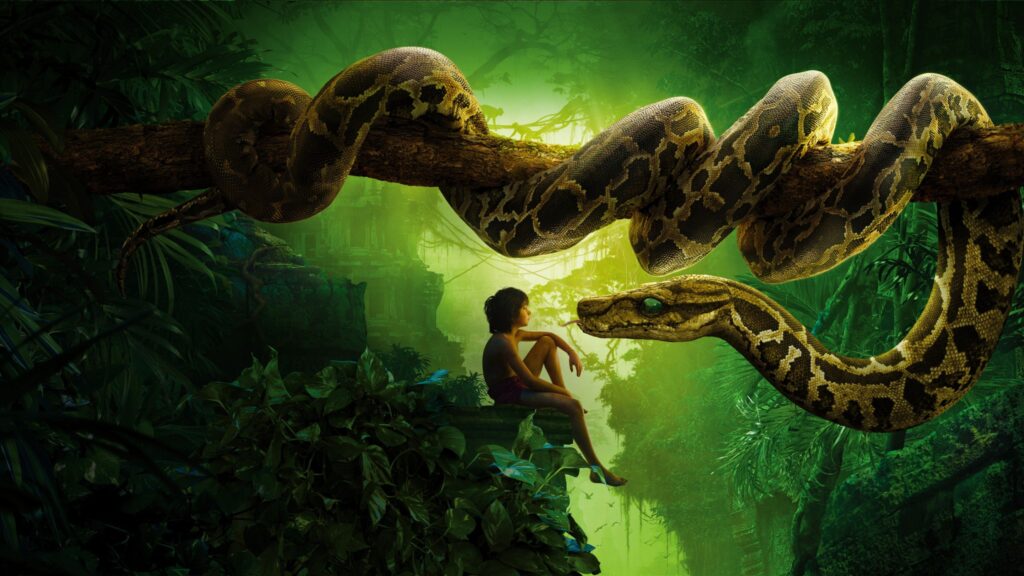Wallpapers Jungle Book, Mowgli, Kaa, Snake, Movies,