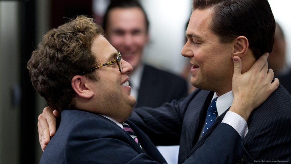 Download Leonardo DiCaprio With Jonah Hill Wallpapers
