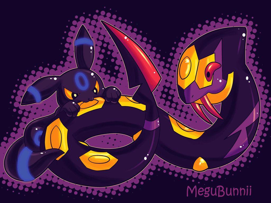 CE Shiny Umbreon and Seviper by MeguBunnii