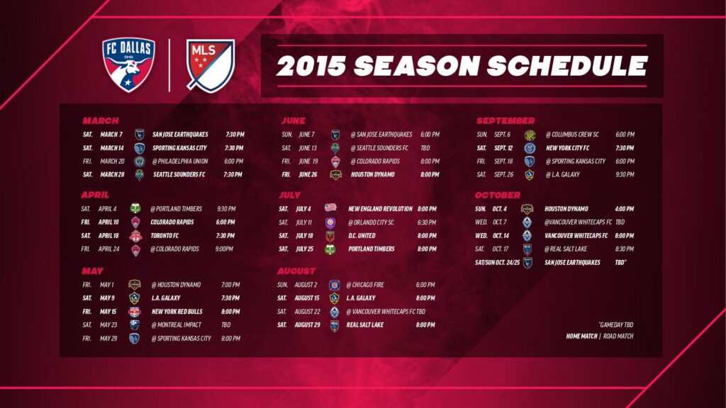 FC Dallas Schedule Wallpapers