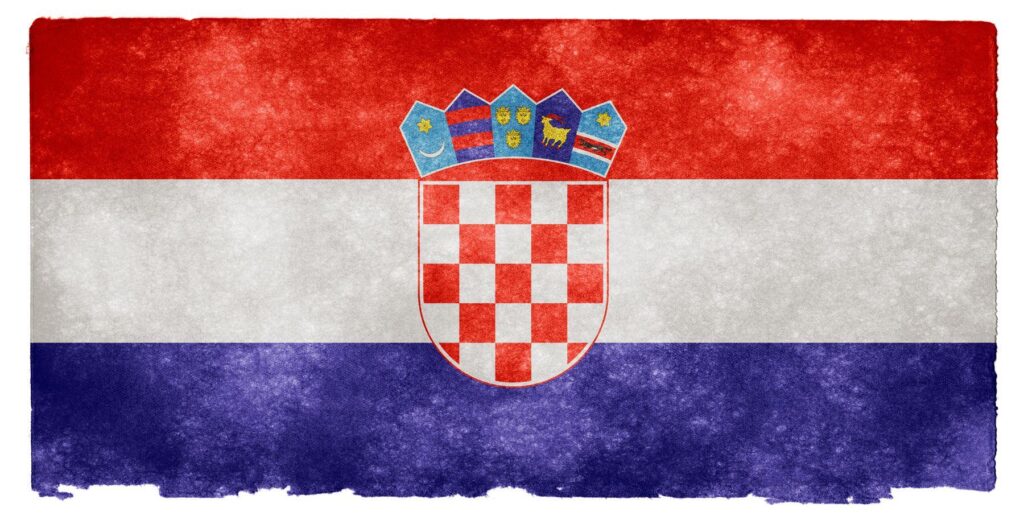 Free photo Croatia Grunge Flag