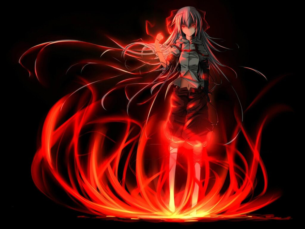 Sad Anime Wallpapers Girl On Fire Wallpapers D For