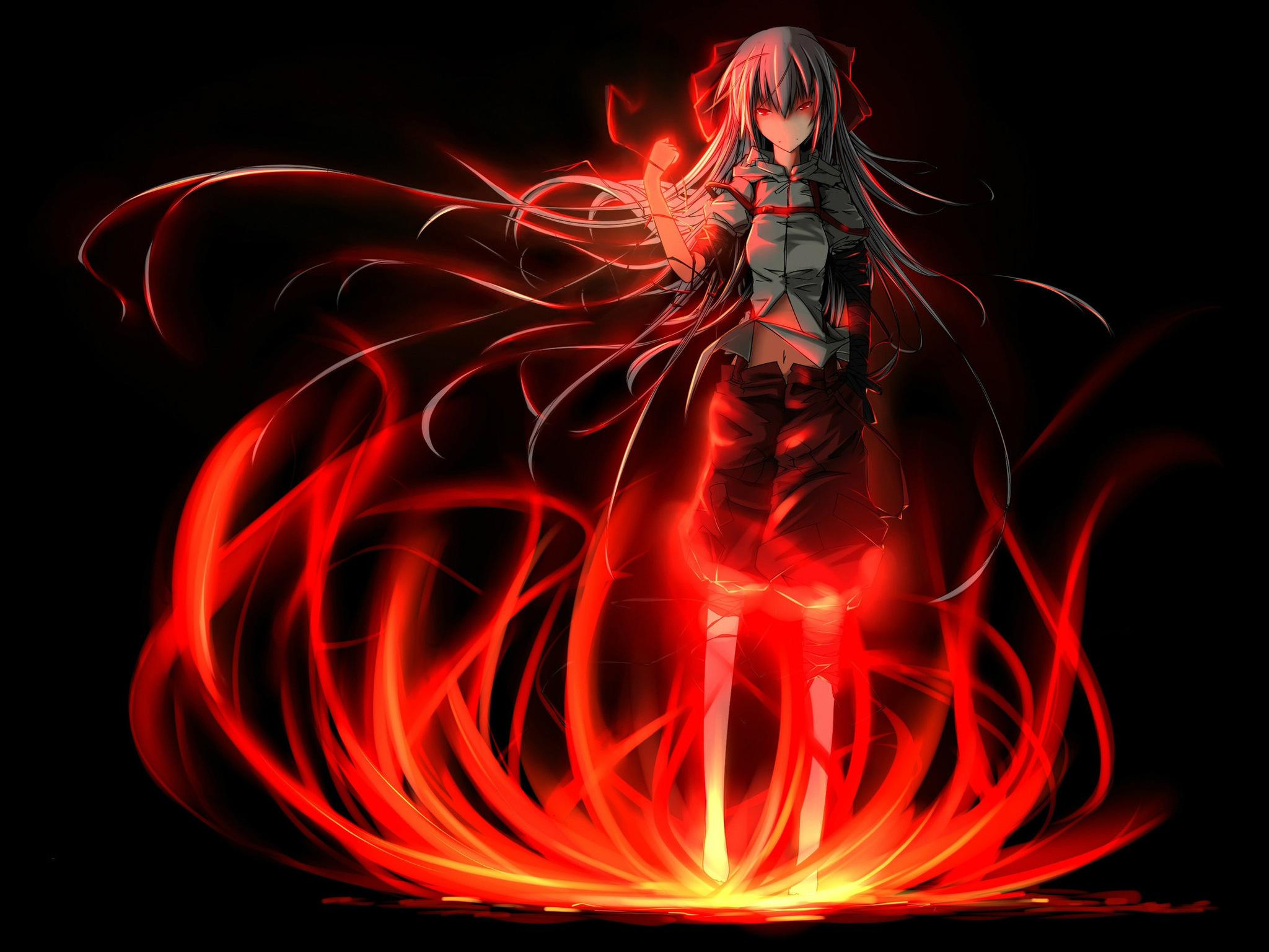 Sad Anime Wallpapers Girl On Fire Wallpapers D For