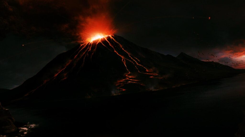 Mount Nyiragongo Night Volcano Wallpapers  wallpapers